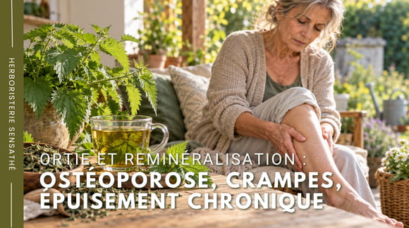 Ortie et reminéralisation  ostéoporose, crampes, épuisement chronique - Herboristerie Sensathé